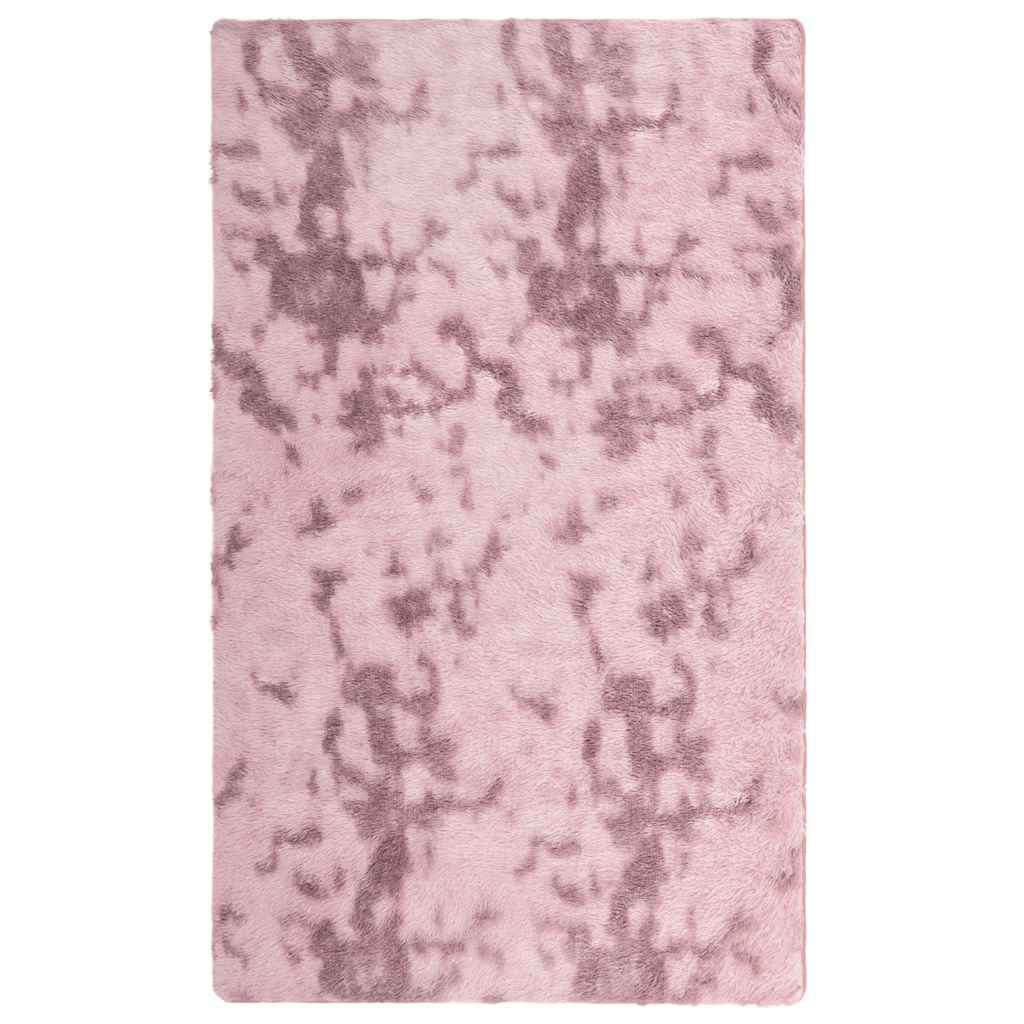 Vidaxl hoogpolig vloerkleed navarra 60x100 cm polyester stoffig roze