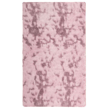 Vidaxl hoogpolig vloerkleed navarra 60x100 cm polyester stoffig roze
