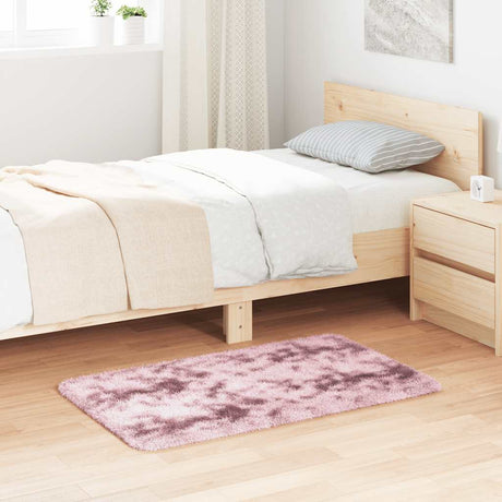 Vidaxl hoogpolig vloerkleed navarra 60x100 cm polyester stoffig roze