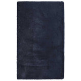 Vidaxl hoogpolig vloerkleed navarra 80x150 cm polyester marineblauw