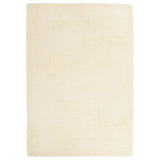 Vidaxl hoogpolig vloerkleed navarra 160x230 cm polyester crèmekleurig