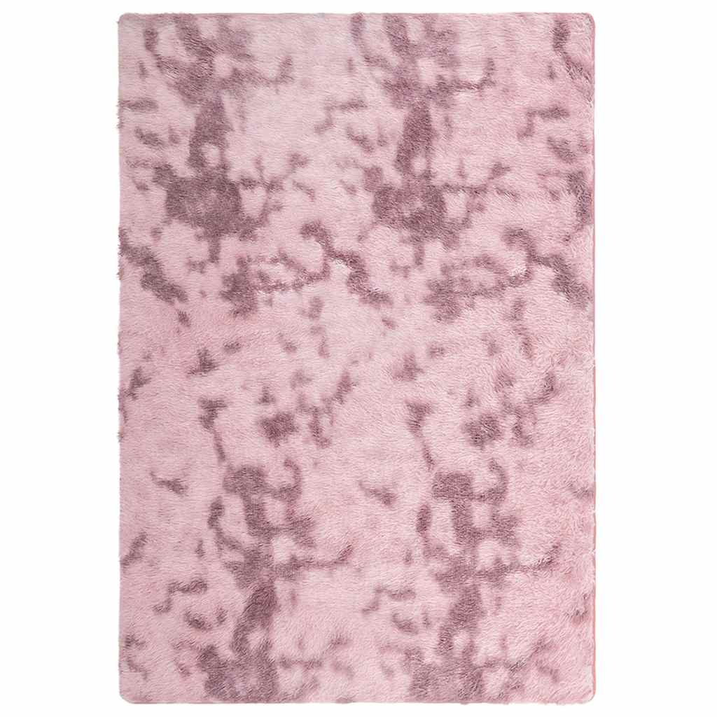 Vidaxl hoogpolig vloerkleed navarra 200x290 cm polyester stoffig roze