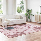 Vidaxl hoogpolig vloerkleed navarra 200x290 cm polyester stoffig roze