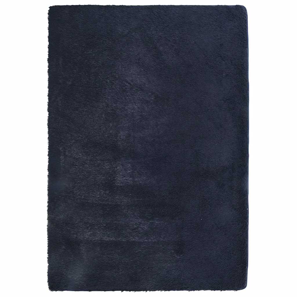 Vidaxl hoogpolig vloerkleed navarra 240x340 cm polyester marineblauw