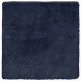Vidaxl hoogpolig vloerkleed navarra 120x120 cm polyester marineblauw