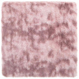 Vidaxl hoogpolig vloerkleed navarra 160x160 cm polyester stoffig roze