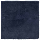 Vidaxl hoogpolig vloerkleed navarra 200x200 cm polyester marineblauw