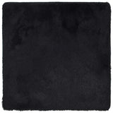 Vidaxl hoogpolig vloerkleed navarra 240x240 cm polyester zwart
