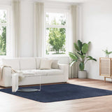 Vidaxl hoogpolig vloerkleed navarra 240x240 cm polyester marineblauw
