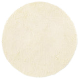 Vidaxl hoogpolig vloerkleed navarra 100x100 cm polyester crèmekleurig