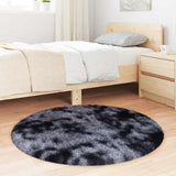 Vidaxl hoogpolig vloerkleed navarra 100x100 cm polyester donkergrijs