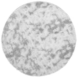 Vidaxl hoogpolig vloerkleed navarra 160x160 cm polyester zilvergrijs