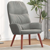Vidaxl relaxstoel fluweel lichtgrijs