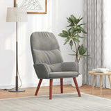 Vidaxl relaxstoel fluweel lichtgrijs