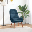 Vidaxl relaxstoel fluweel blauw