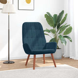 Vidaxl relaxstoel fluweel blauw