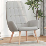 Vidaxl relaxstoel stof wolk grijs