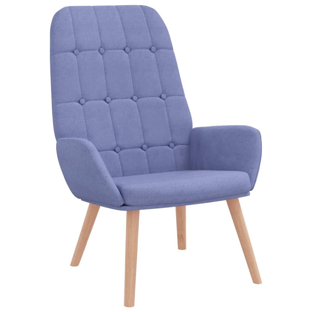 Vidaxl relaxstoel stof jeansblauw