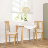 Vidaxl eetkamerstoelen met kussens 2 st massief hout rubber