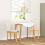 Vidaxl eetkamerstoelen met kussens 2 st massief hout rubber