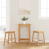 Vidaxl barstoelen 2 st massief hout rubber