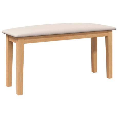 Vidaxl bank 90 cm massief hout rubber
