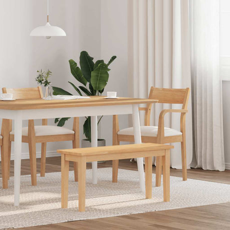 Vidaxl bank 90 cm massief hout rubber