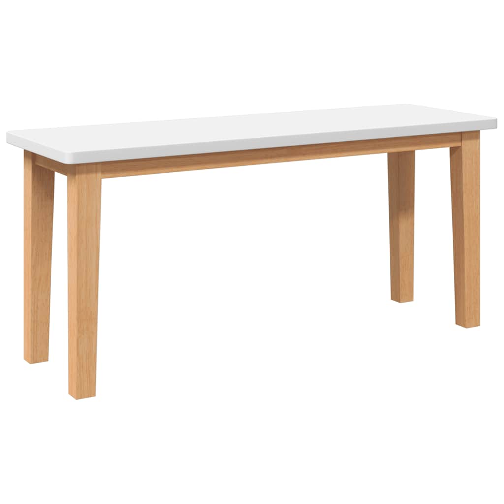 Vidaxl bank 90 cm massief hout rubber
