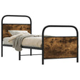 Vidaxl bedframe zonder matras bewerkt hout gerookt eiken 80x200 cm