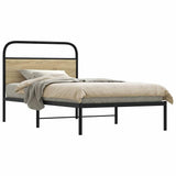 Vidaxl bedframe zonder matras bewerkt hout sonoma eikenkleur 107x203cm