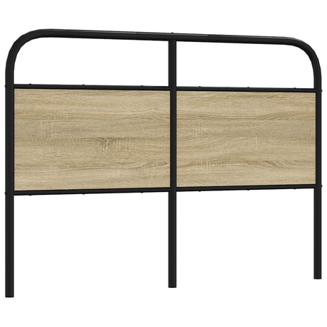 Vidaxl vervangend hoofdbord 120 cm staal en sonoma eikenkleurig