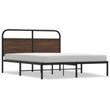 Vidaxl bedframe zonder matras bewerkt hout bruin eikenkleur 150x200 cm