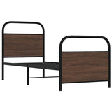 Vidaxl bedframe zonder matras bewerkt hout bruin eikenkleur 80x200 cm