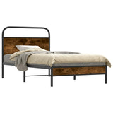 Vidaxl bedframe zonder matras bewerkt hout gerookt eiken 107x203 cm