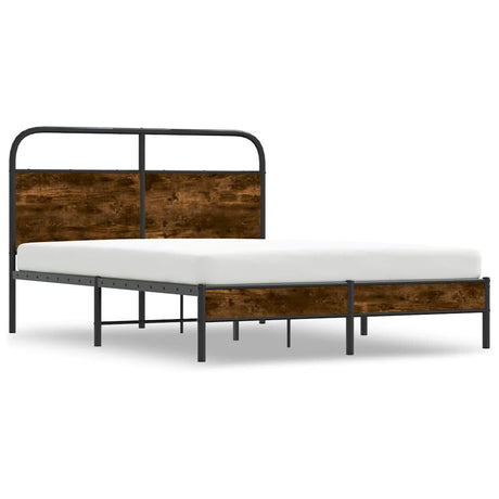 Vidaxl bedframe zonder matras bewerkt hout gerookt eiken 140x190 cm