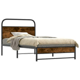 Vidaxl bedframe zonder matras bewerkt hout gerookt eiken 90x190 cm