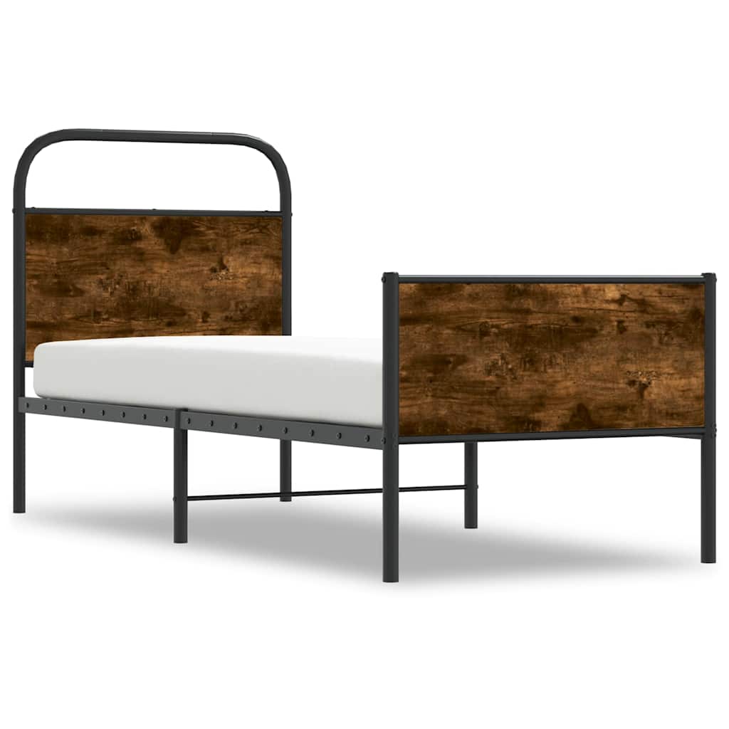 Vidaxl bedframe zonder matras bewerkt hout sonoma eikenkleur 80x200 cm