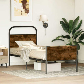 Vidaxl bedframe zonder matras bewerkt hout sonoma eikenkleur 80x200 cm