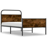 Vidaxl bedframe zonder matras bewerkt hout sonoma eikenkleur 90x200 cm