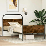 Vidaxl bedframe zonder matras bewerkt hout sonoma eikenkleur 100x190cm