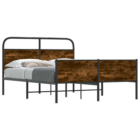 Vidaxl bedframe zonder matras bewerkt hout sonoma eikenkleur 120x200cm