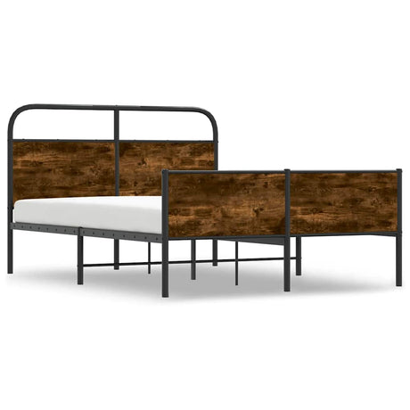 Vidaxl bedframe zonder matras bewerkt hout sonoma eikenkleur 120x200cm