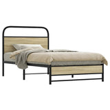 Vidaxl bedframe zonder matras bewerkt hout sonoma eikenkleur 100x190cm