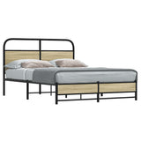 Vidaxl bedframe zonder matras bewerkt hout sonoma eikenkleur 120x200cm