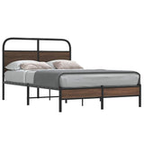 Vidaxl bedframe zonder matras bewerkt hout bruin eikenkleur 140x200 cm
