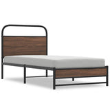Vidaxl bedframe zonder matras bewerkt hout bruin eikenkleur 90x200 cm
