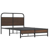 Vidaxl bedframe zonder matras bewerkt hout bruin eikenkleur 120x200 cm