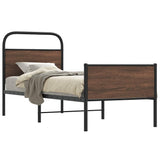 Vidaxl bedframe zonder matras bewerkt hout bruin eikenkleur 80x200 cm