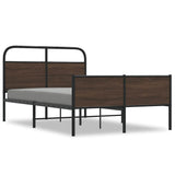 Vidaxl bedframe zonder matras bewerkt hout bruin eikenkleur 120x190 cm