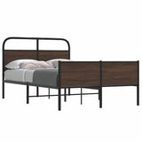 Vidaxl bedframe zonder matras bewerkt hout bruin eikenkleur 120x200 cm